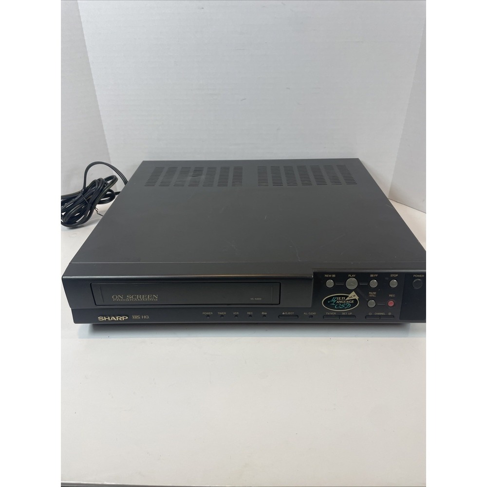 Sharp VC‑A303U‎ VHS VCR Player • 4‑Head • Tested & Working • Clean • No Remote